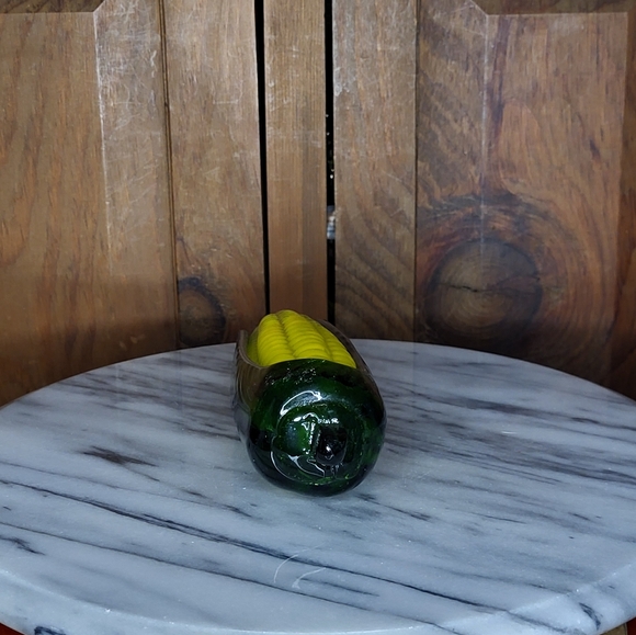 Green and Yellow Glass Corn Decor - Picture 11 of 13